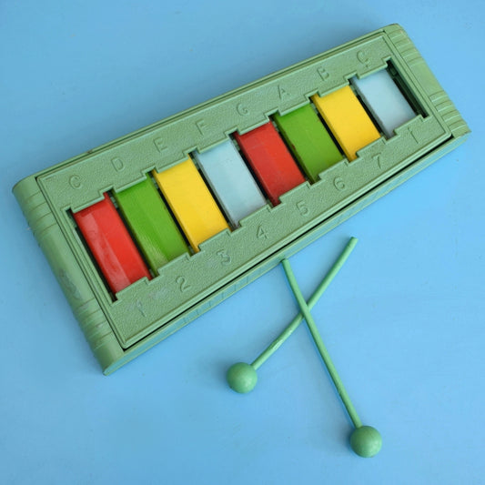 Vintage 1950s Metal / Plastic Xylophone by Vintage