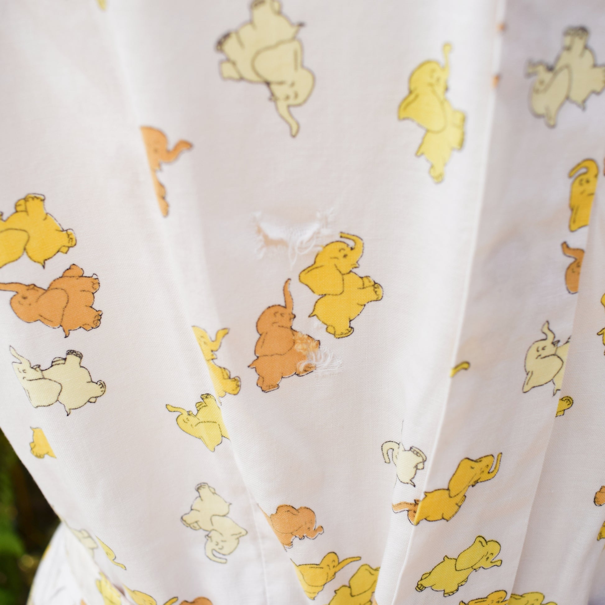 Vintage 1960s Dress - Elephant Print - Size 14 by Pineapple Retro