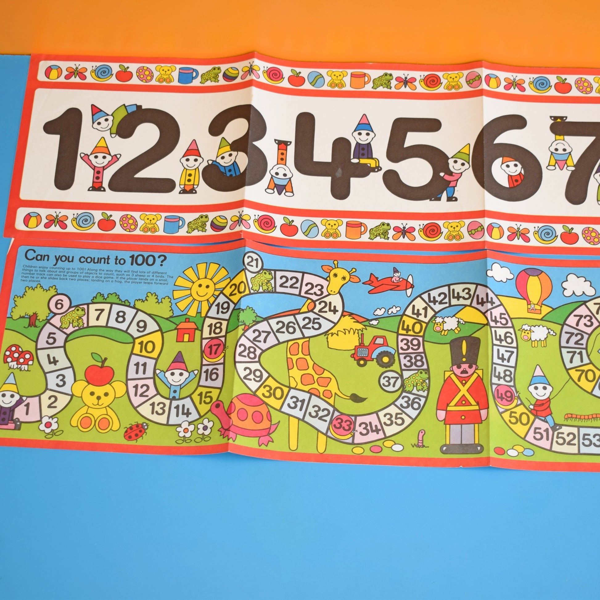 Vintage 1980s Teaching Frieze - Ladybird - Lynn Grundy . by Vintage