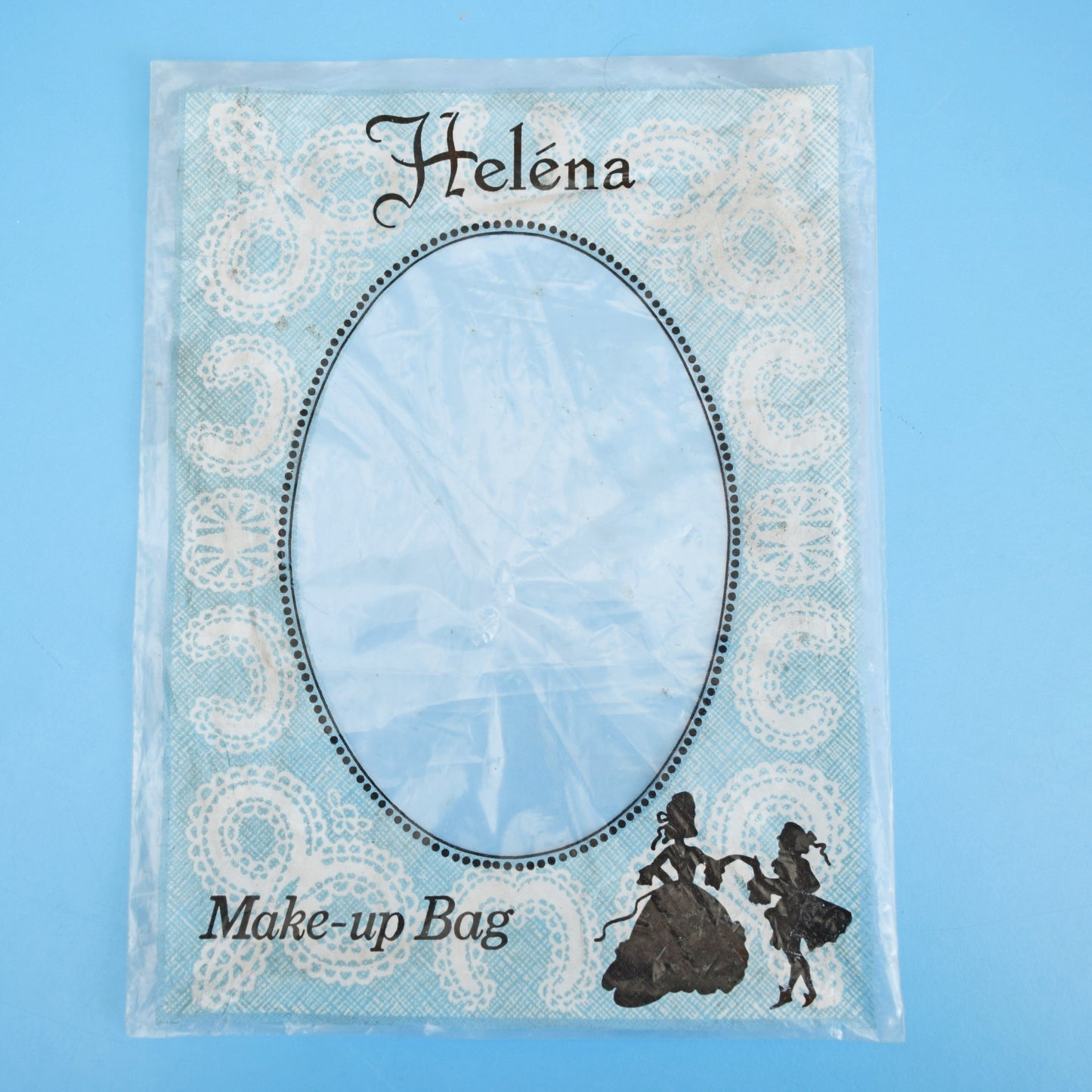 Vintage 1970s Vinyl Make-Up Bag - Orange