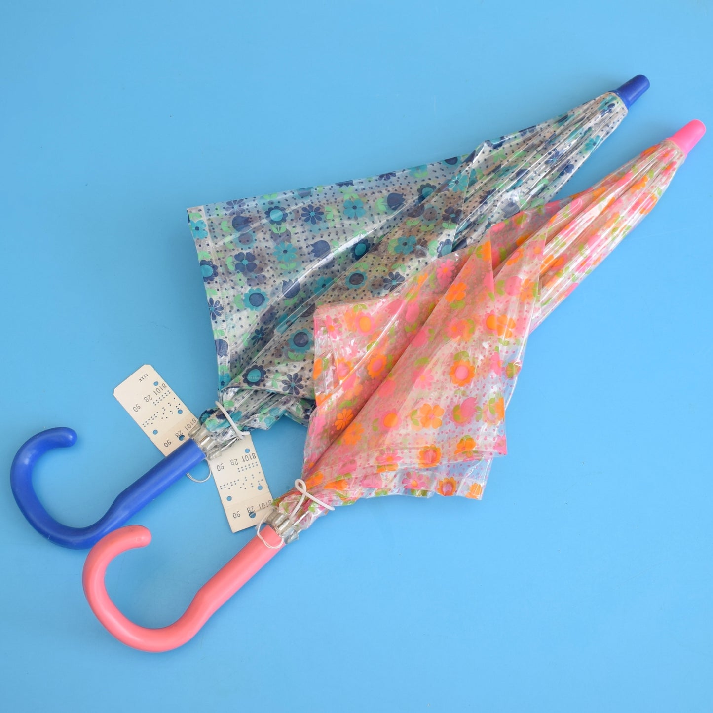 Vintage 1970s Kids Umbrella - Flower Power