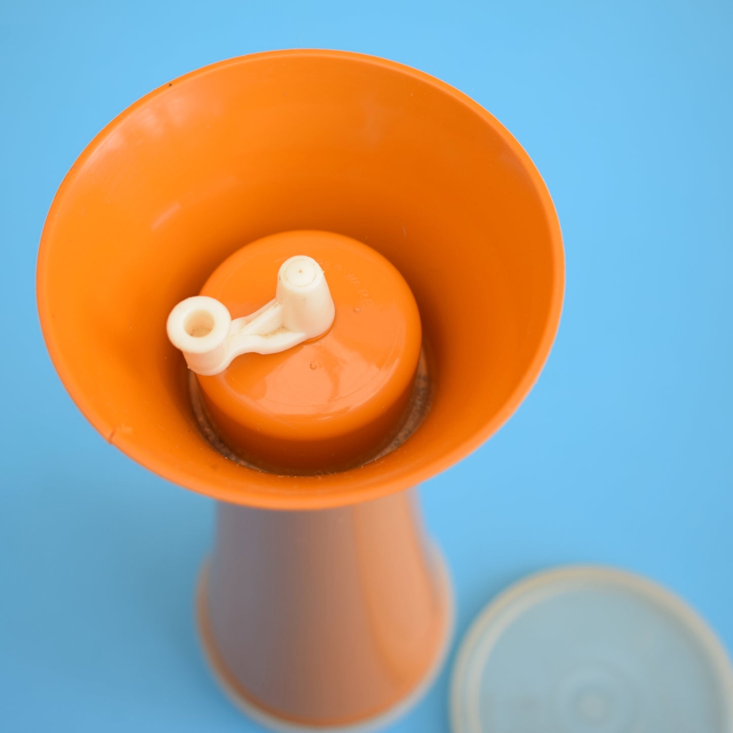 Vintage 1970s Tupperware Herb Grinder - Orange