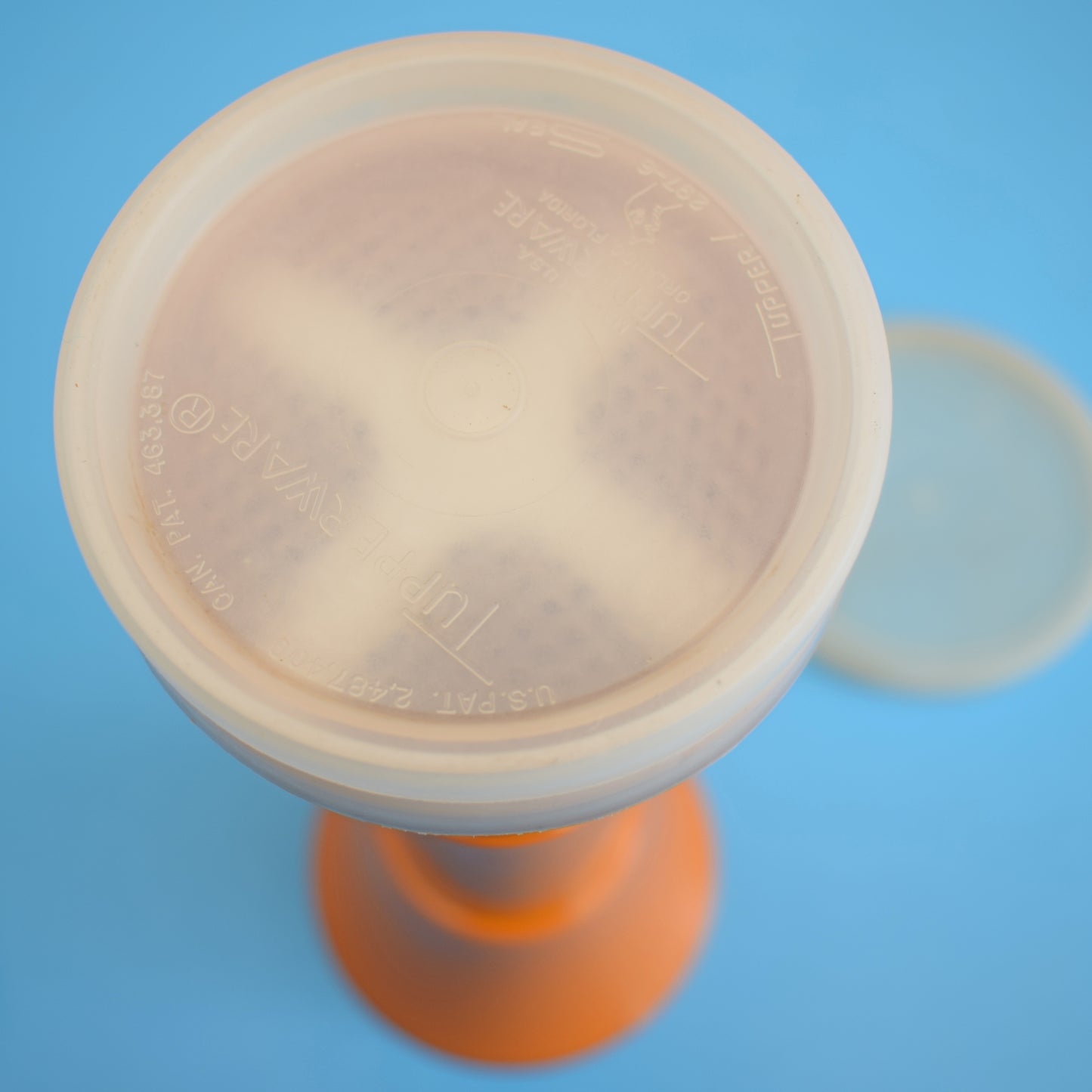 Vintage 1970s Tupperware Herb Grinder - Orange