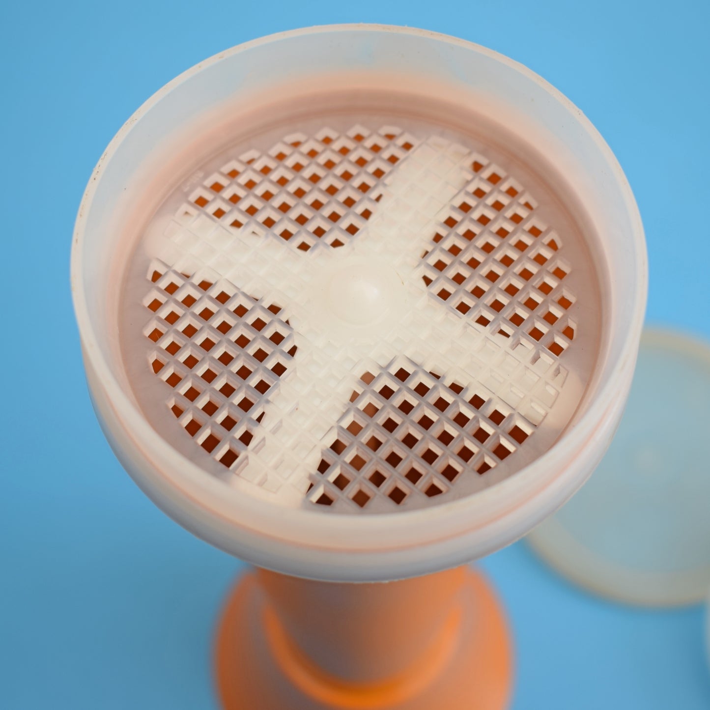 Vintage 1970s Tupperware Herb Grinder - Orange