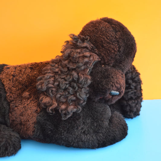 Vintage 1950s Poodle Pyjama Case - Black by Pineapple Retro