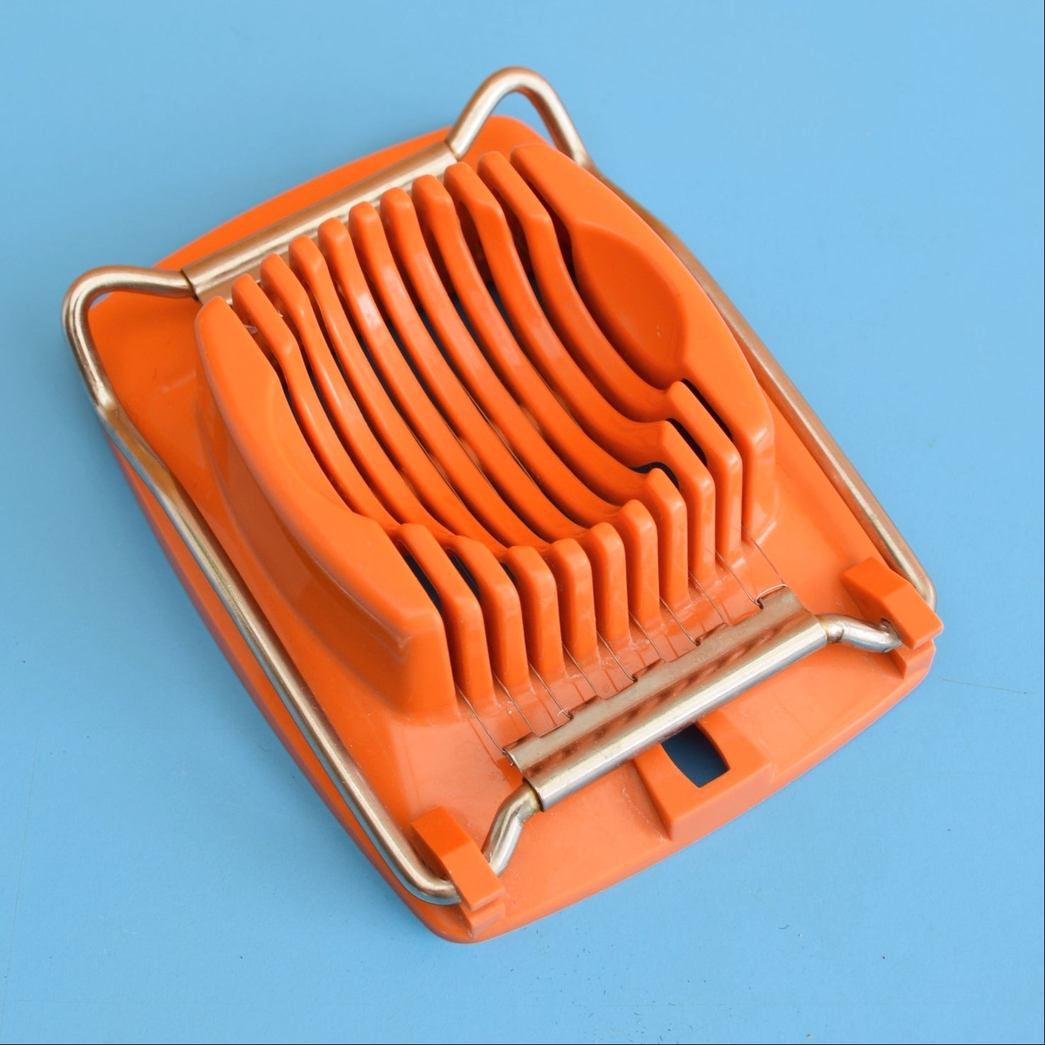 Vintage 1970s Plastic Egg Slicer - Orange by Vintage