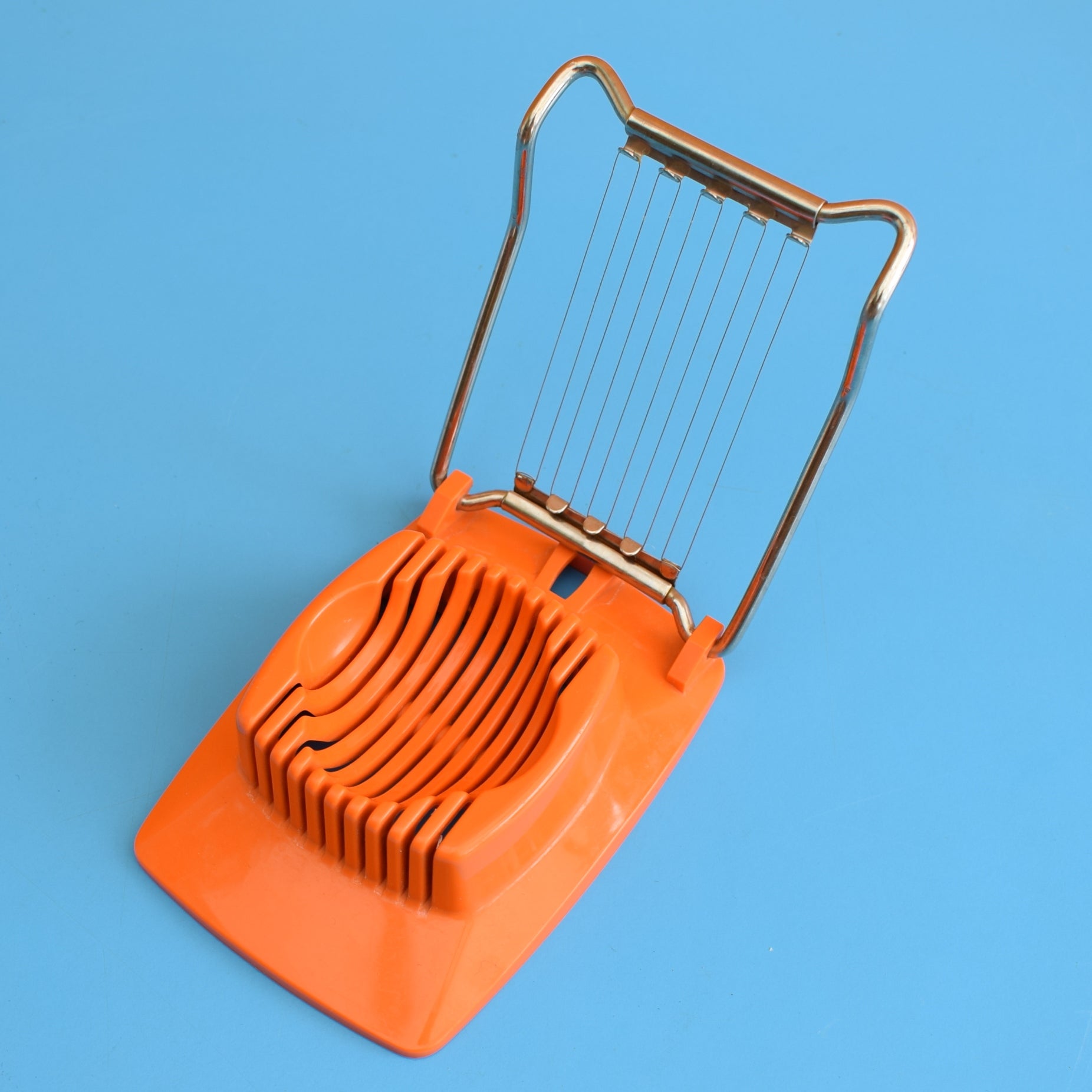 Vintage 1970s Plastic Egg Slicer - Orange by Vintage