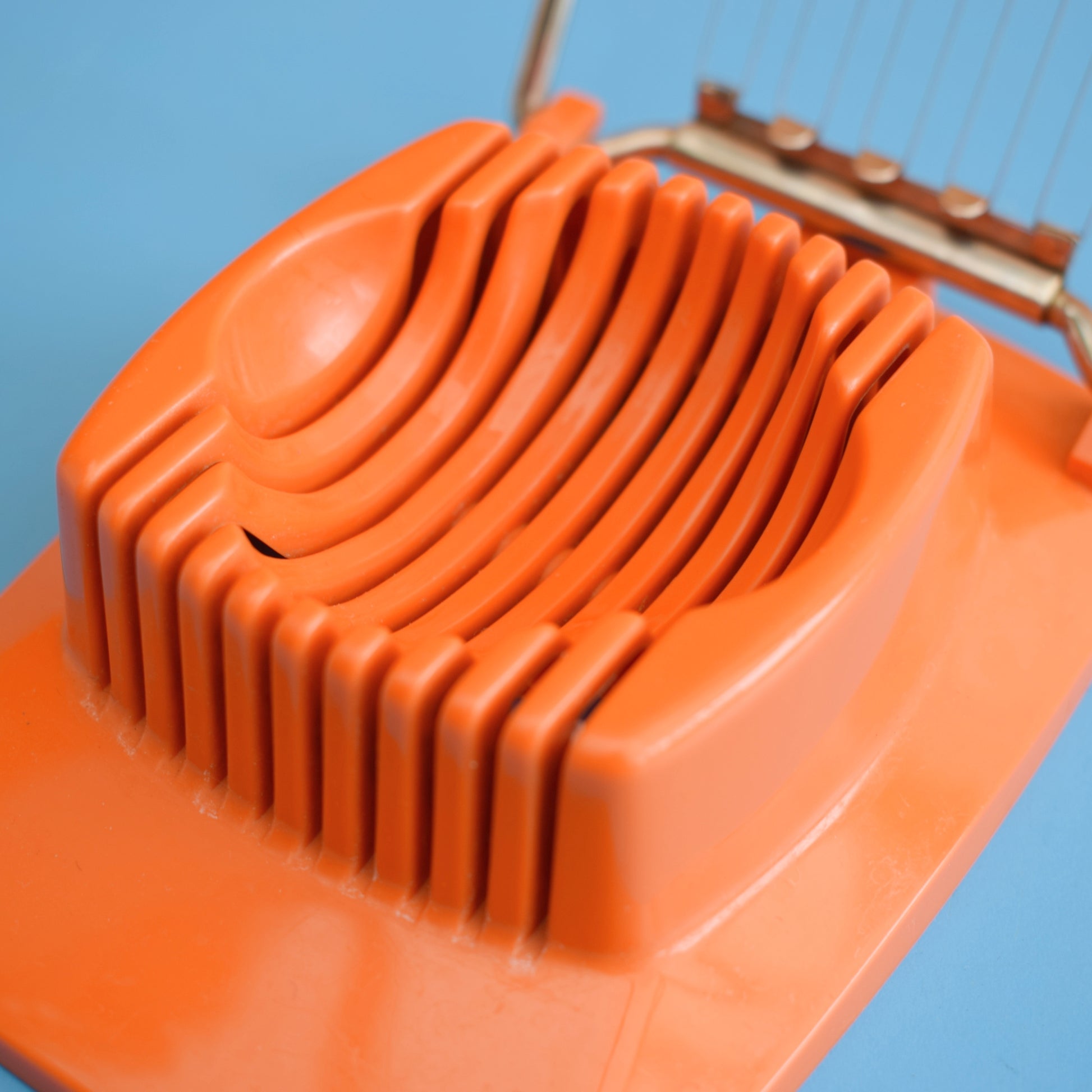 Vintage 1970s Plastic Egg Slicer - Orange by Vintage