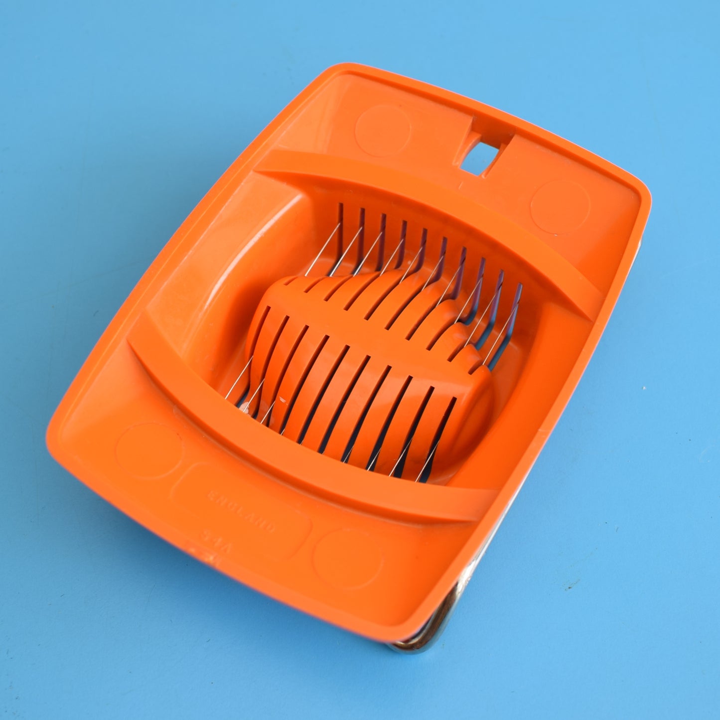 Vintage 1970s Plastic Egg Slicer - Orange by Vintage