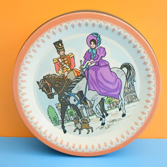 Vintage 1970s Quality Street Chocolate Tin .