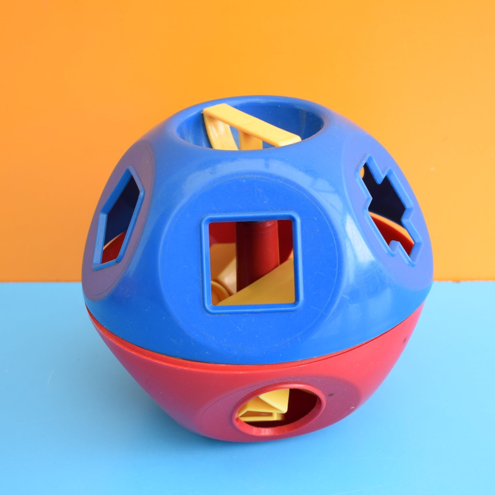 Vintage 1970s Tupperware Shape Sorter . Pineapple Retro