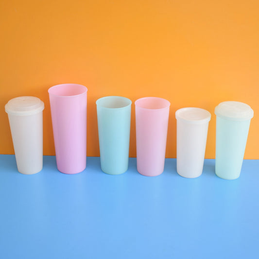 Vintage 1960s Plastic Tupperware / Similar - Pastel Shades