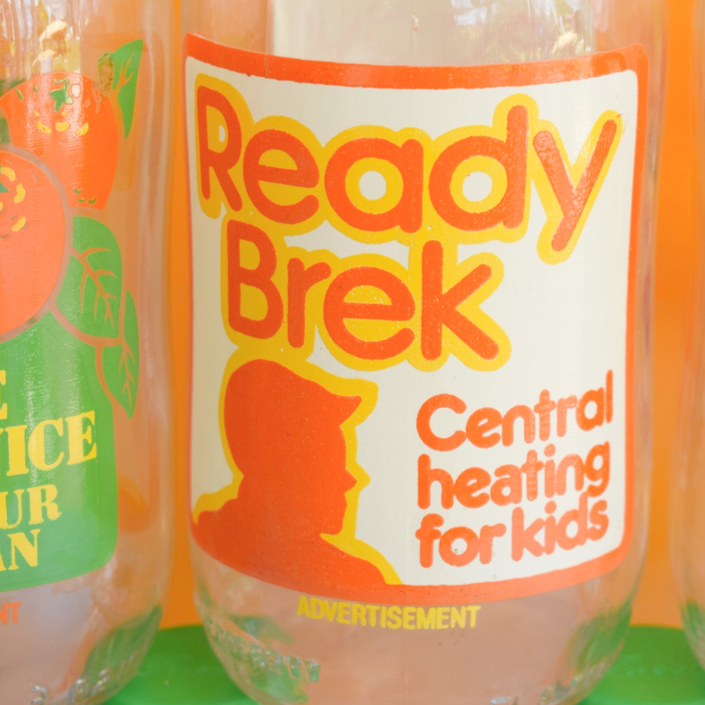 Vintage 1980s Glass Milk Bottles - Reusable