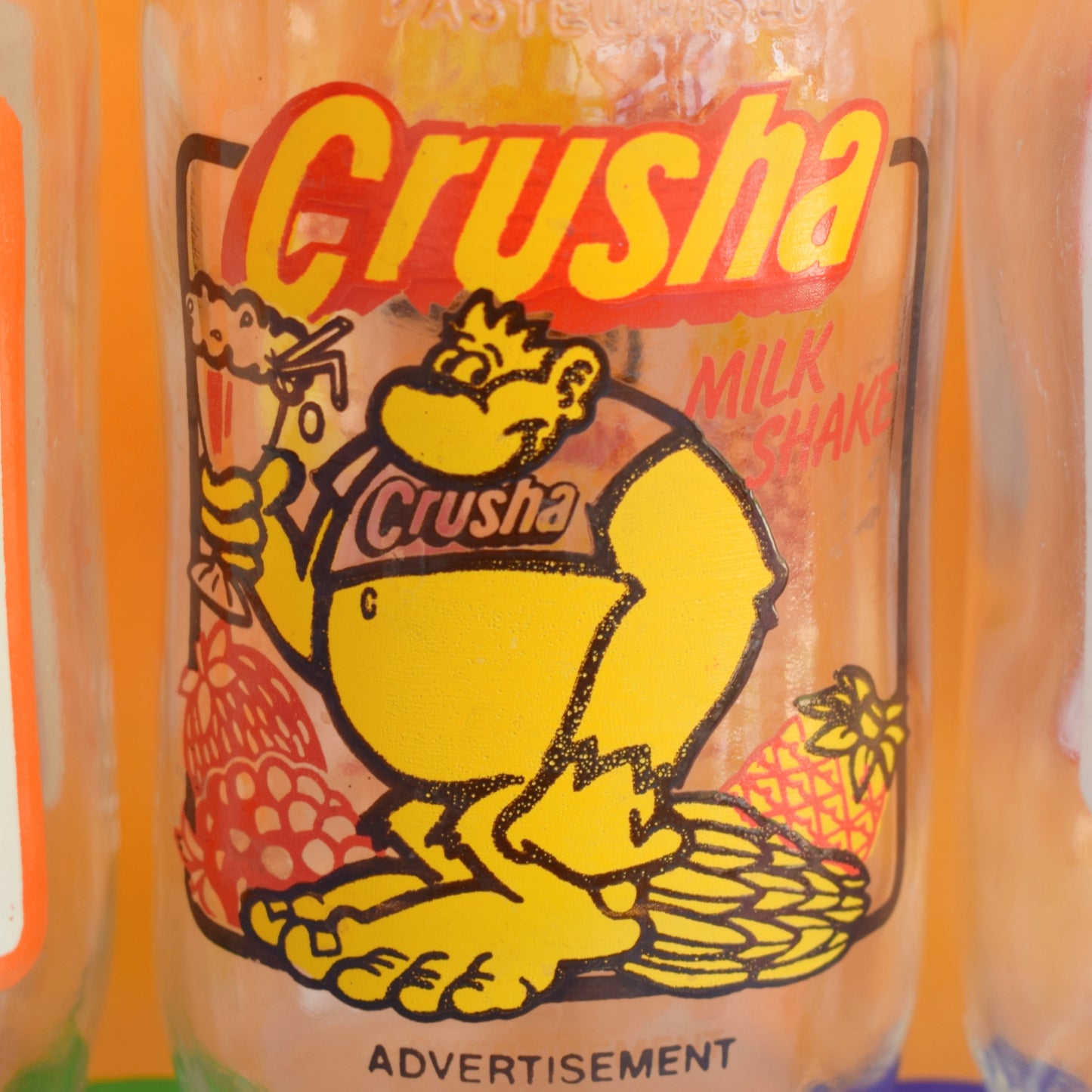 Vintage 1980s Glass Milk Bottles - Reusable