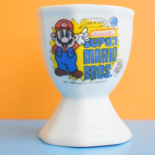 Vintage 1990s Egg Cup - Mario Brothers by Vintage