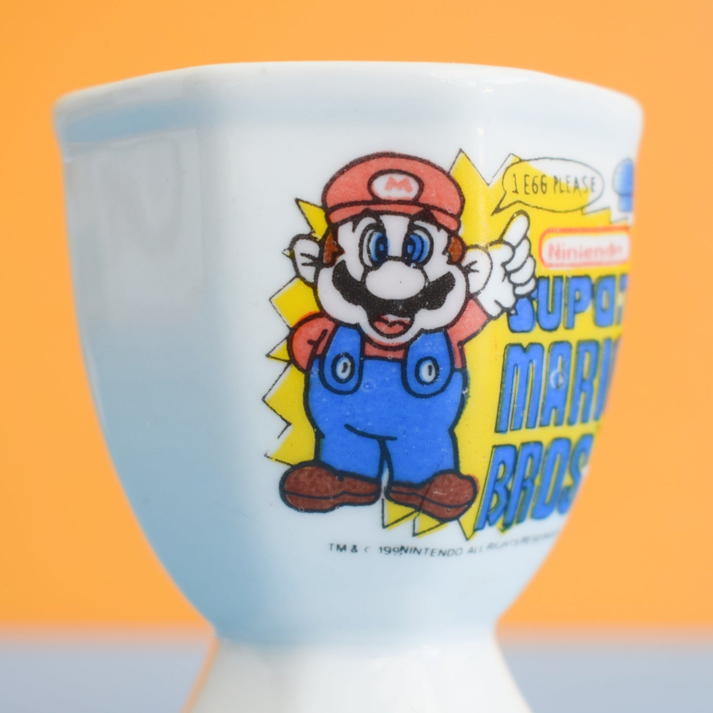 Vintage 1990s Egg Cup - Mario Brothers by Vintage