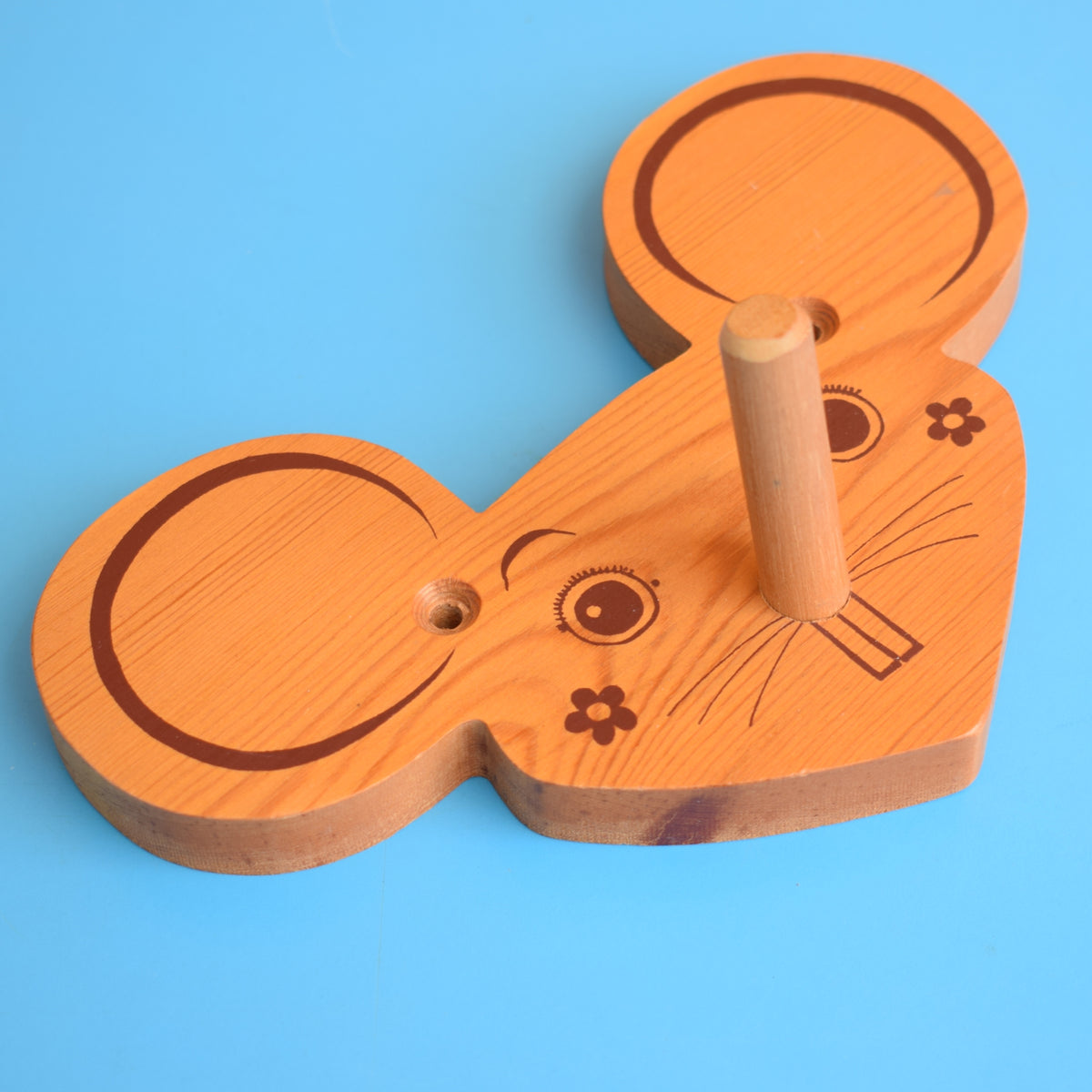 Mouse Hook Vintage 1970s Wooden Mouse Hook – Pineapple Retro