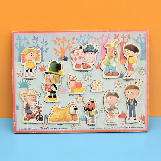 Vintage 1970s Magic Roundabout - Victory Play Tray Puzzle by Vintage
