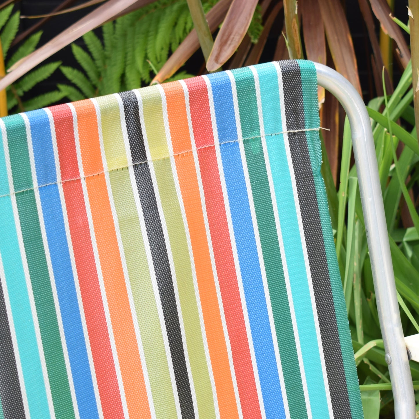 Vintage 1960s Folding Garden Chairs -Rainbow