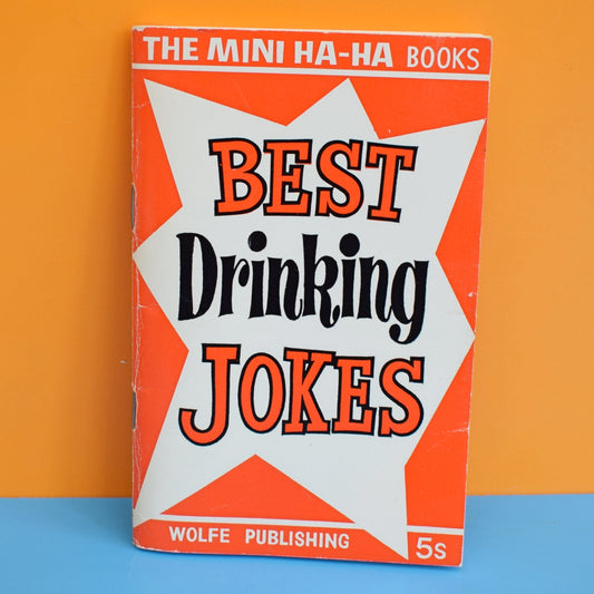 Vintage 1960s Best Drinking Jokes- Mini Ha Ha Books by Pineapple Retro