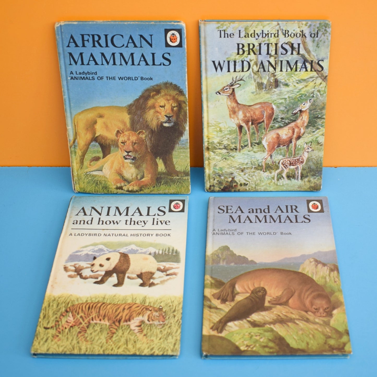 Vintage Ladybird Books - Animals x4