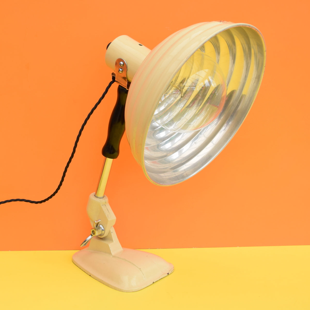 Vintage 1950s Pifco Metal Desk Lamp With Box - Originally a Heat Lamp