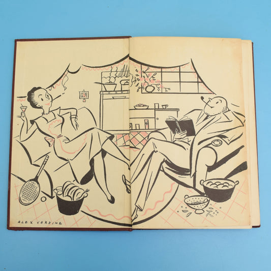 Vintage 1950s Book - The Reluctant Cook by Pineapple Retro