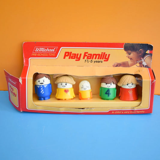 Vintage 1980s St Michael Play Family Figures- Boxed by Vintage