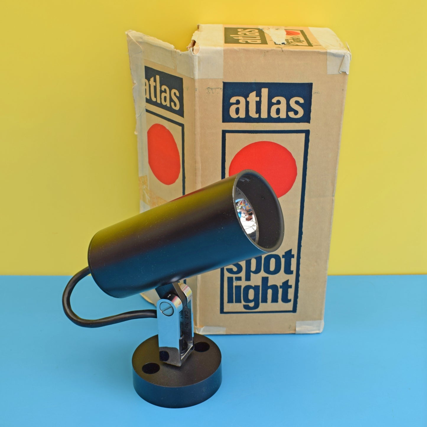 Vintage 1970s Thorn Atlas Spot Light - Boxed - Black