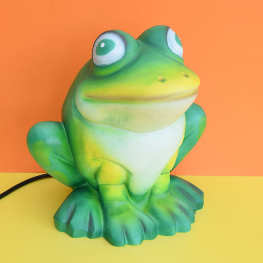 Vintage Plastic Heico Phillip Frog Lamp, Indoor / Outdoor - Green