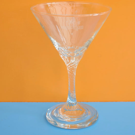 Vintage 70s Babycham Glass - Martini Shape by Pineapple Retro
