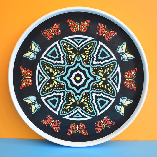Vintage 1970s Melamine Butterfly Tray by Vintage