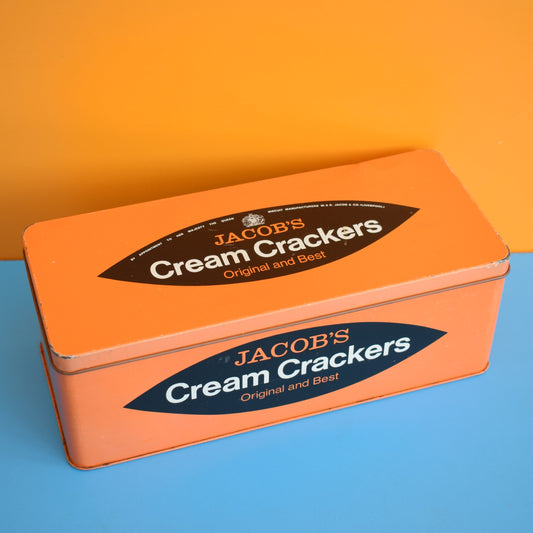 Vintage 1970s Jacobs Cream Cracker Tin by Pineapple Retro