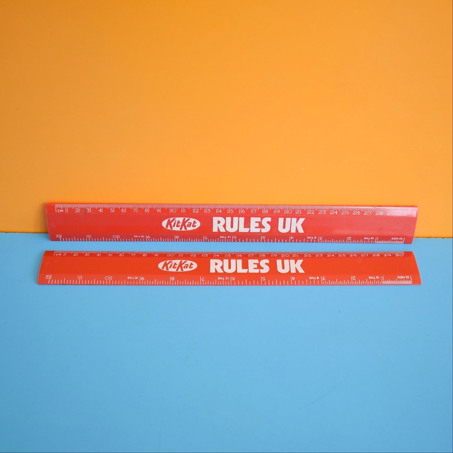 Vintage 1980s Ruler -Plastic KitKat by Pineapple Retro