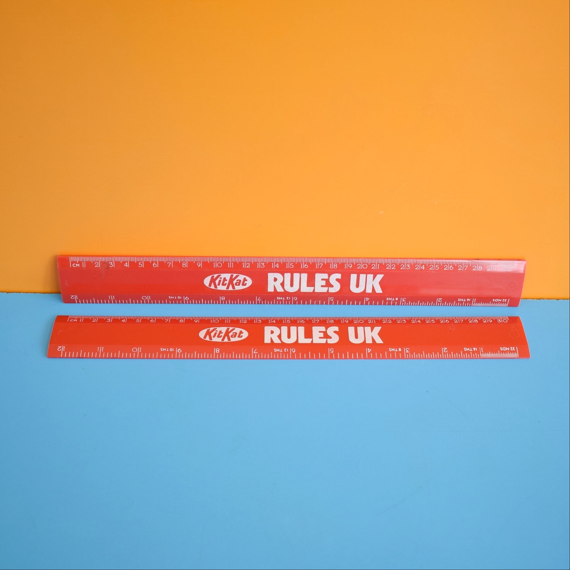 Vintage 1980s Ruler -Plastic KitKat by Pineapple Retro