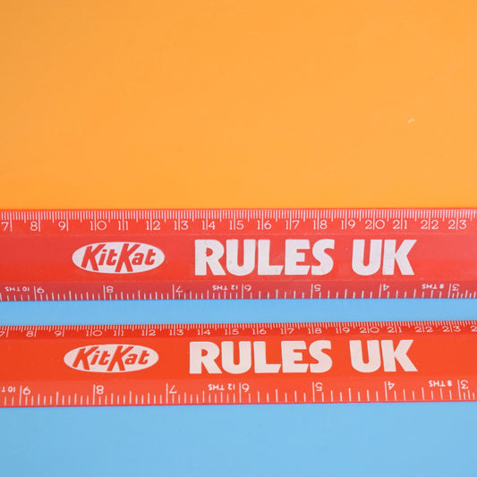 Vintage 1980s Ruler -Plastic KitKat