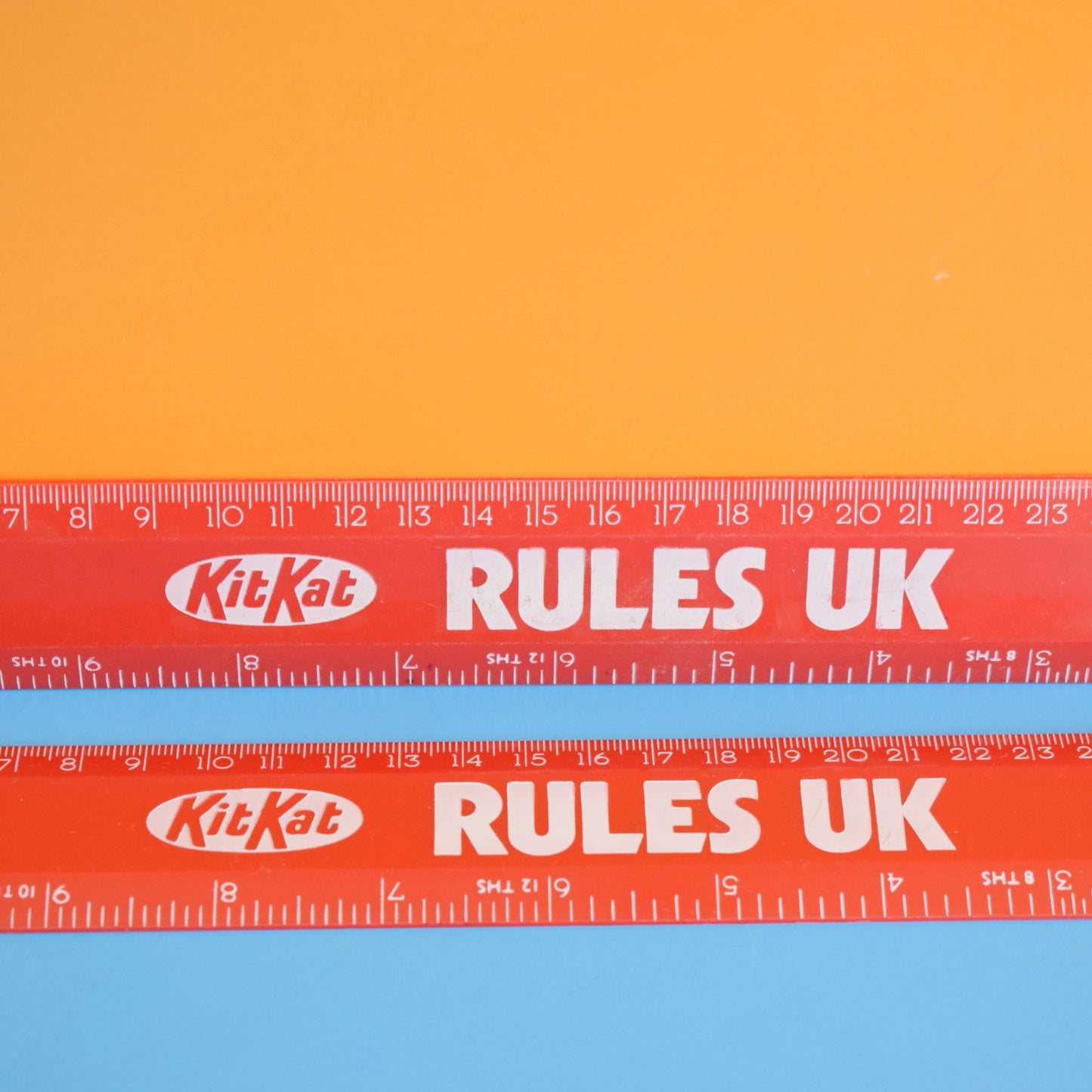 Vintage 1980s Ruler -Plastic KitKat by Pineapple Retro