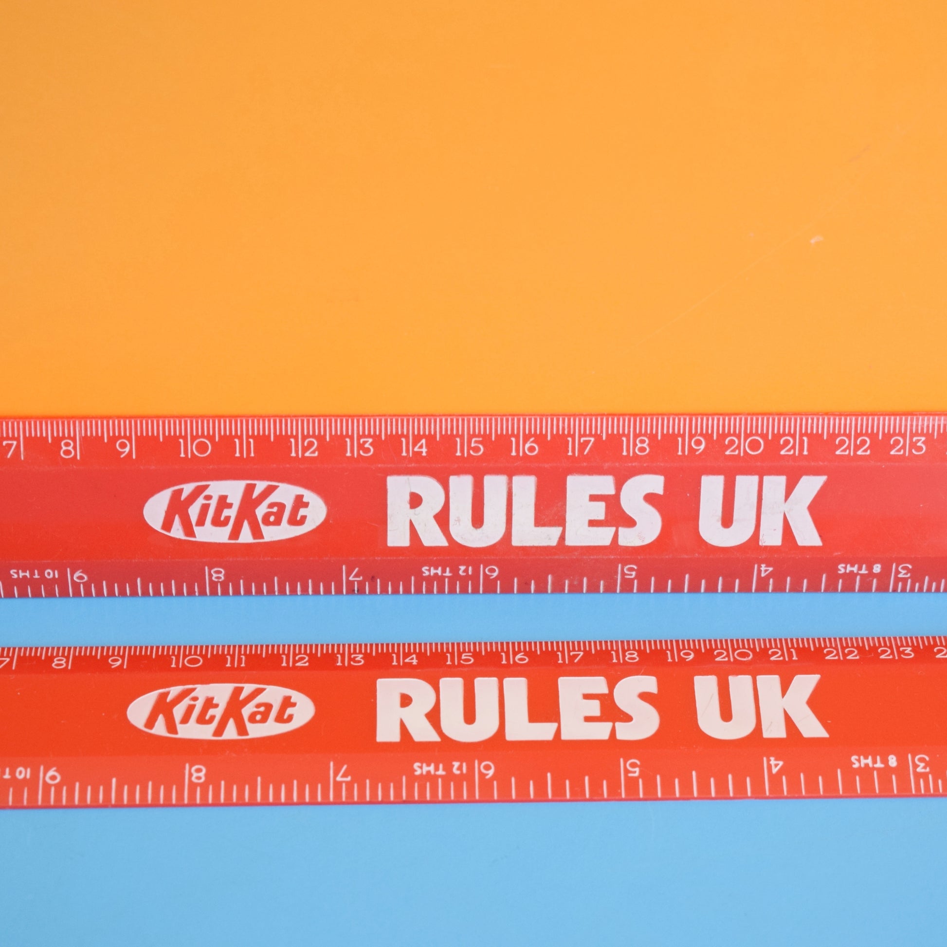 Vintage 1980s Ruler -Plastic KitKat by Pineapple Retro