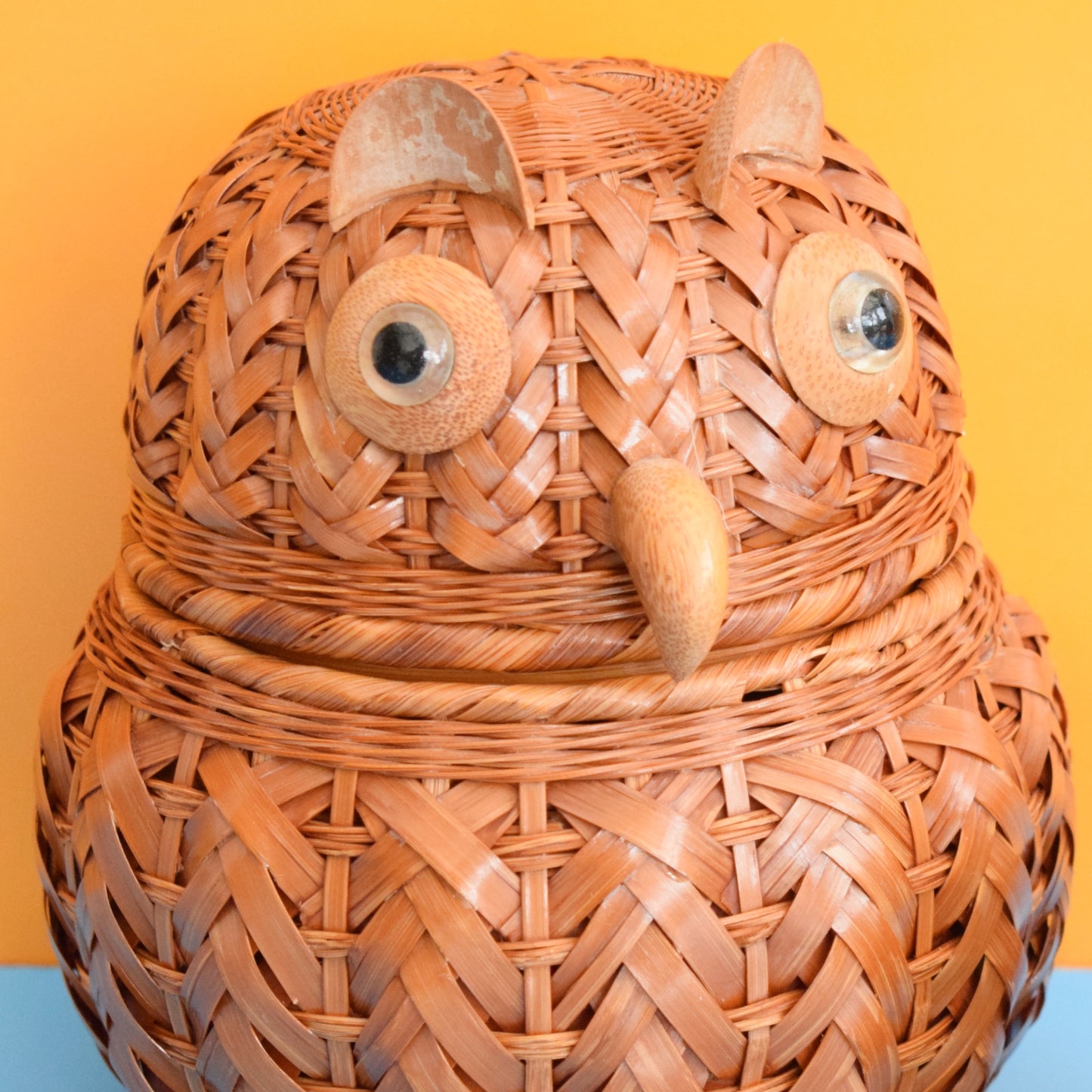 Vintage 1970s Kitsch Owl Shaped Containers