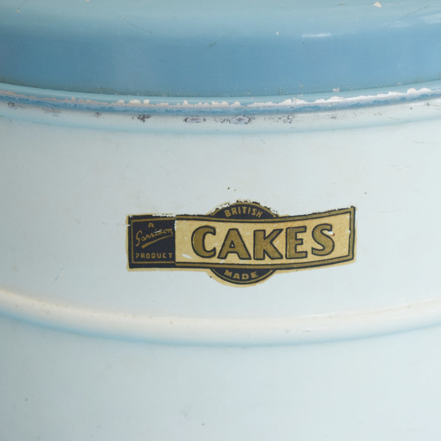 Vintage 1950s Metal Cake Tin - Garrison