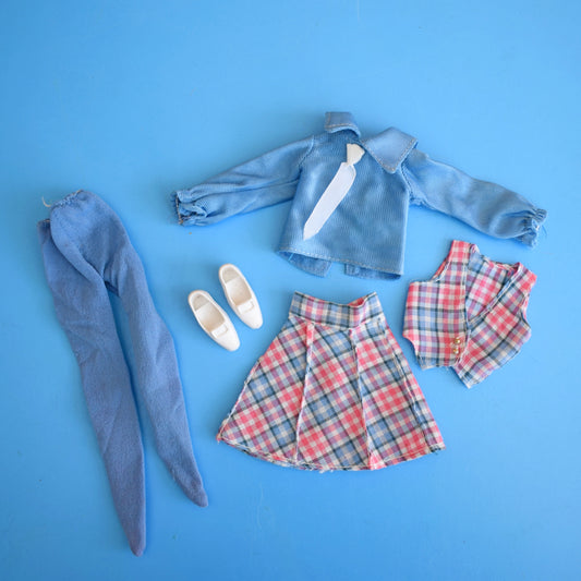 Vintage 1970s Sindy Outfit- Checker Decker by Pineapple Retro