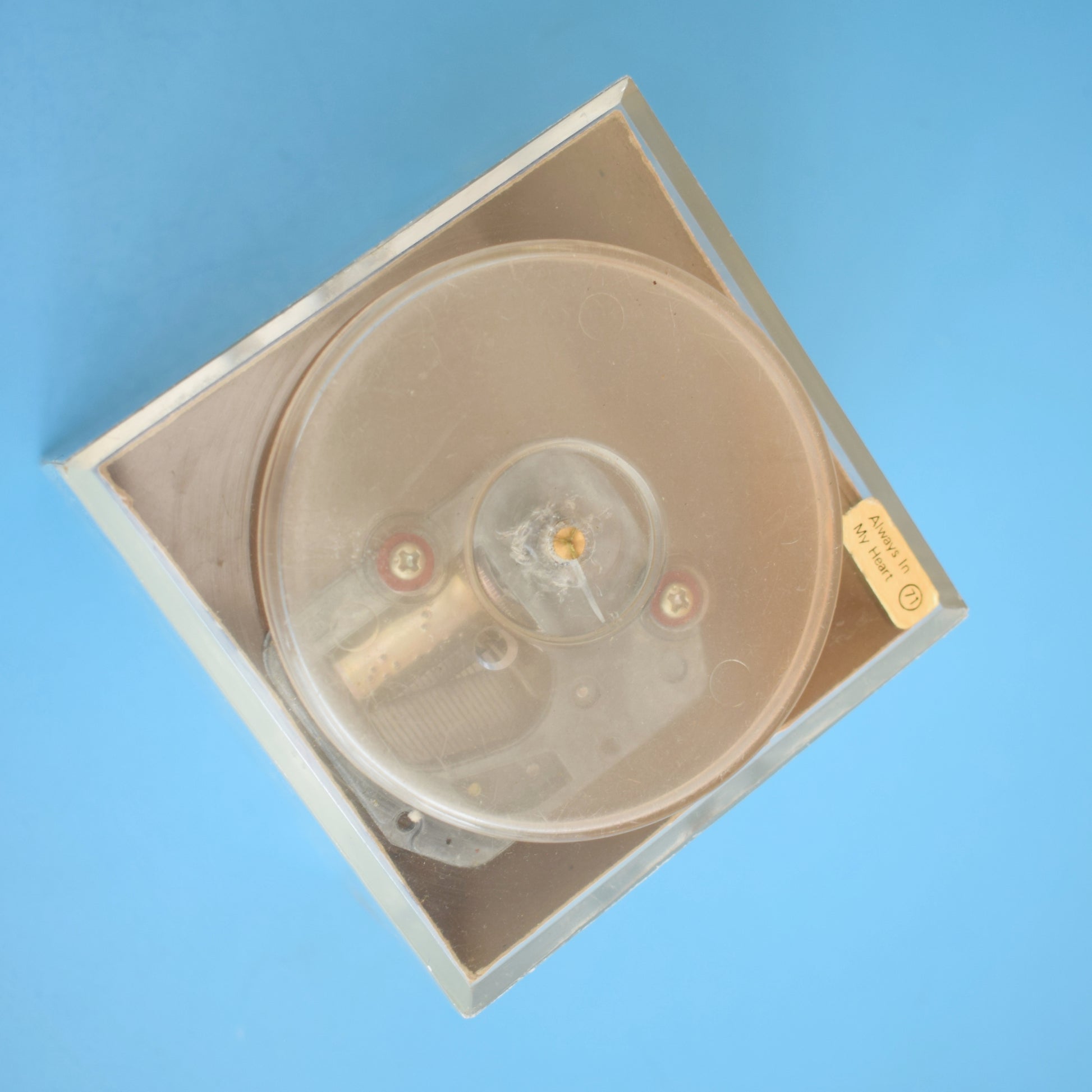 Vintage 1970s Musical Photo Cube by Vintage