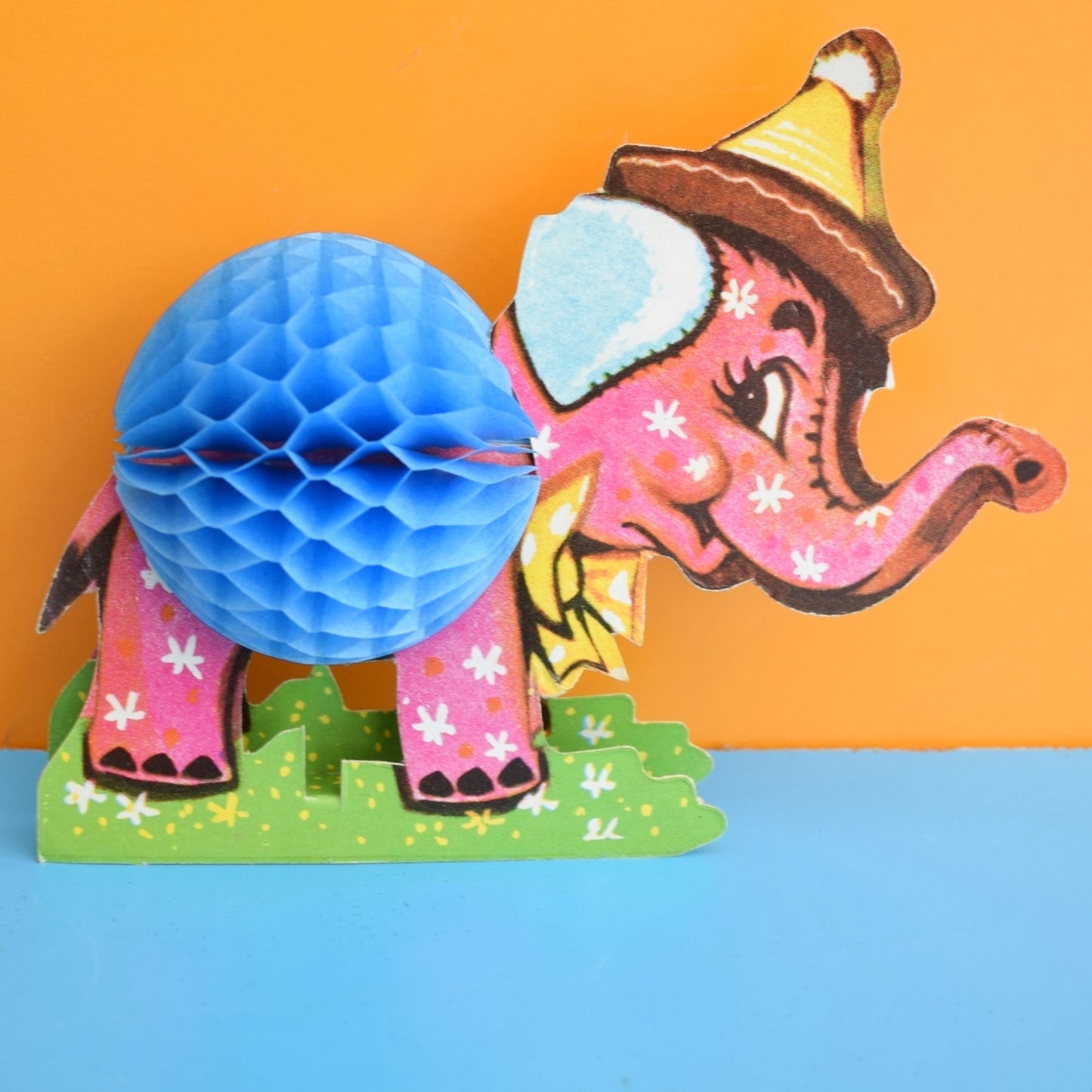 Vintage 1960s Honeycomb Paper Animals by Pineapple Retro