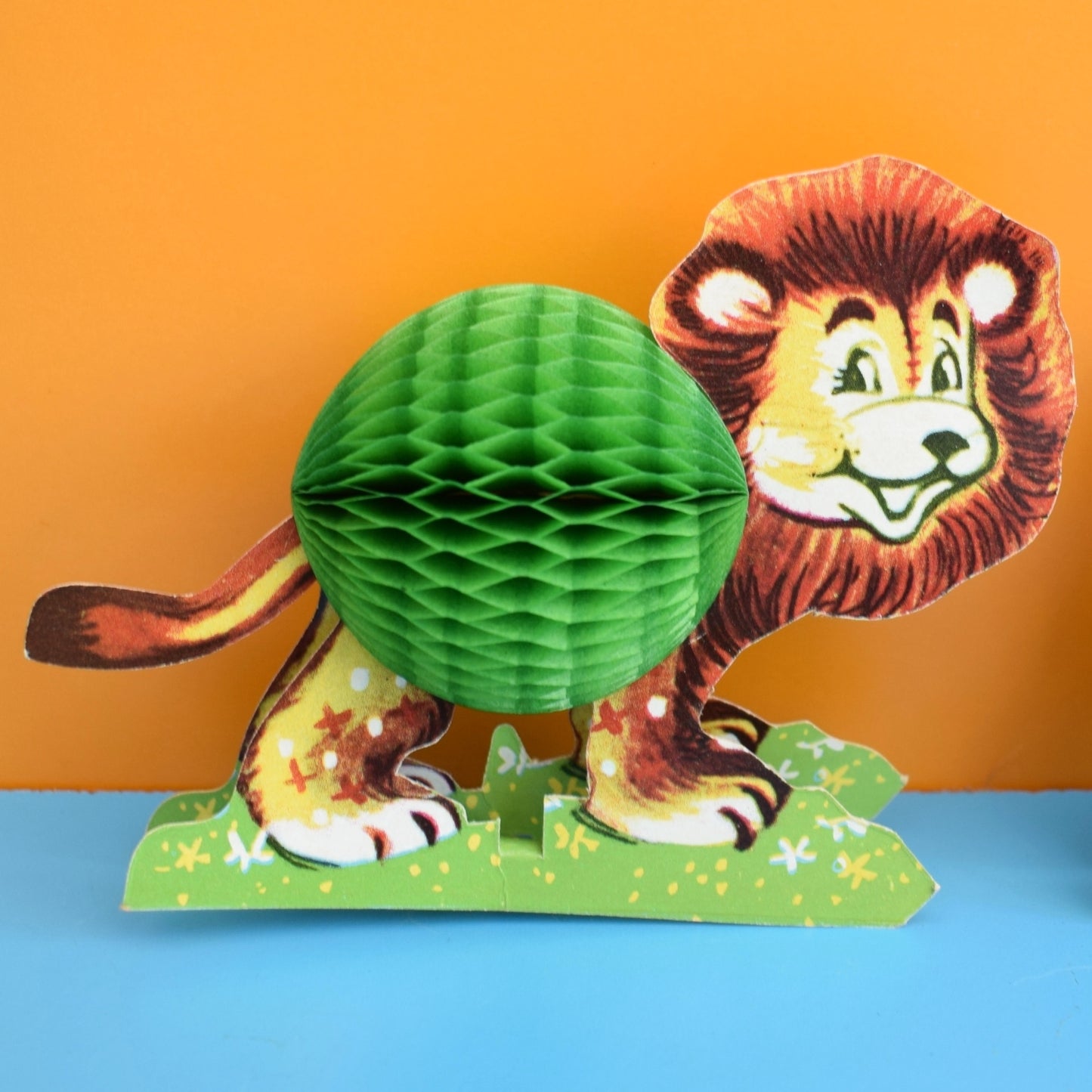 Vintage 1960s Honeycomb Paper Animals by Pineapple Retro