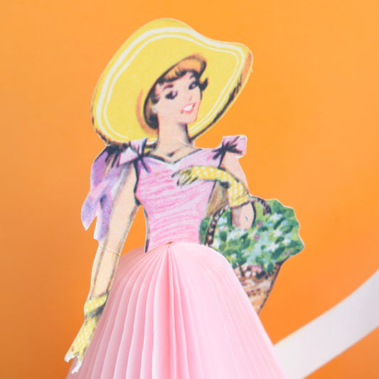 Vintage 1950s Honeycomb Paper Ladies by Pineapple Retro
