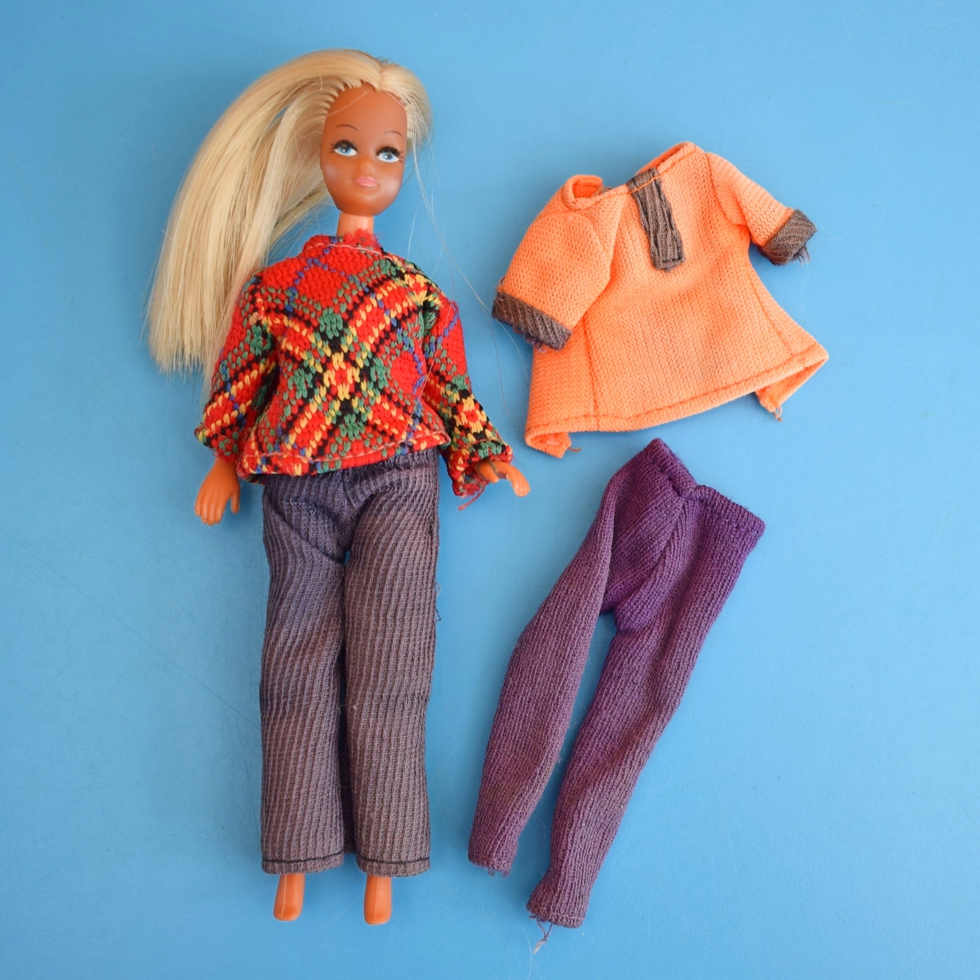 Vintage 1970s Gail Mini Fashion Doll by Pineapple Retro