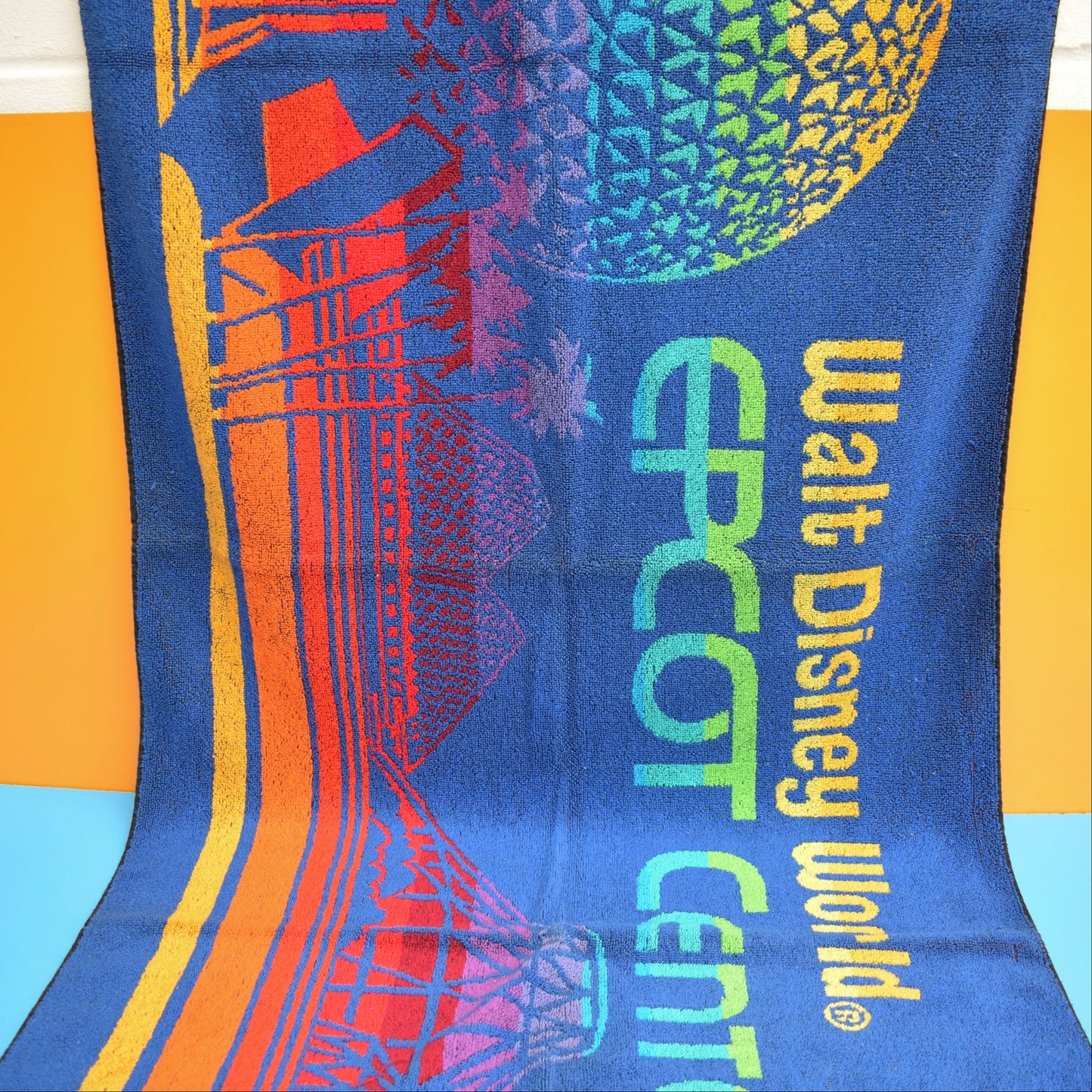 Vintage 1980s Towel - Epcot Centre Disney by Pineapple Retro