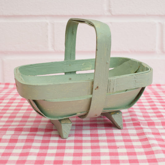 Vintage Small Childs Trug - Sage Green by Pineapple Retro
