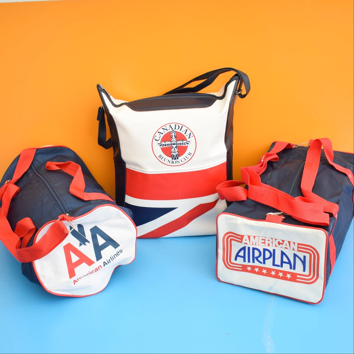 Vintage 1970s Flight / Sports Bags - American