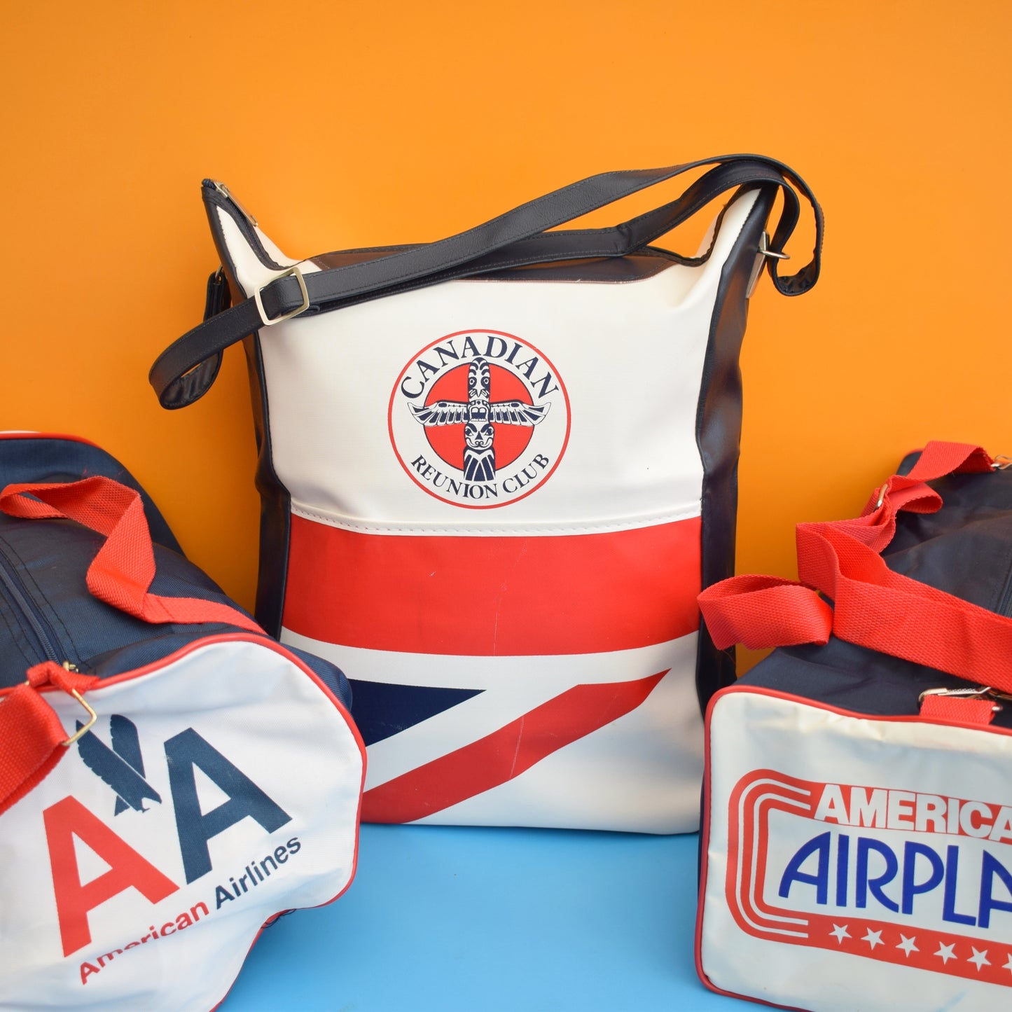 Vintage 1970s Flight / Sports Bags - American